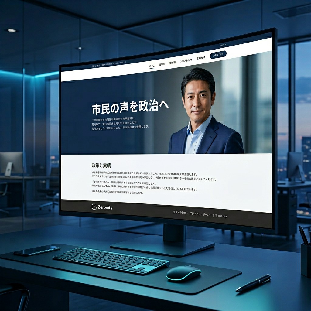 議員公式ホームページ制作